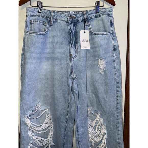 NWT Forever 21 High Rise Loose Fit Wide Leg Jeans Size 29 - Picture 7 of 16